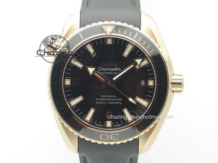 0517 Timeless Planet Ocean 600M Chrono SS VRF 1:1 Best Edition Black Orange Bezel Black Dial on SS Bracelet A 7652